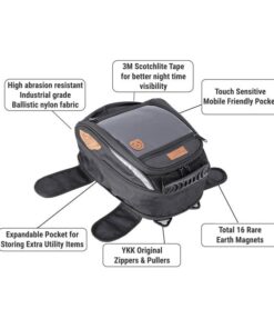 Rhino 70L Tail Bag and Jaws Mini Magnetic 18L Tank Bag
