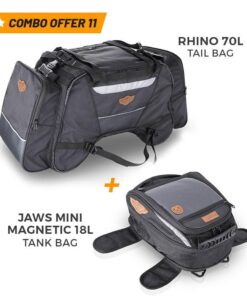 Rhino 70L Tail Bag and Jaws Mini Magnetic 18L Tank Bag