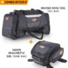 Rhino Mini 50L Tail Bag and Jaws Magnetic 28L Tank Bag
