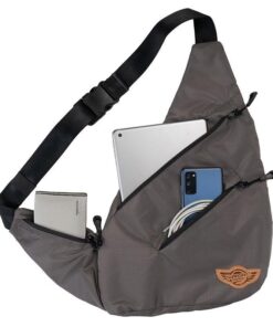 Wing Crossbody Sling Bag-Cross Bag-Grey