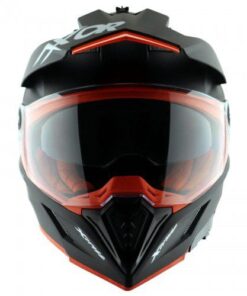 X-Cross Dual Visor SC Helmet-Matt Black Orange