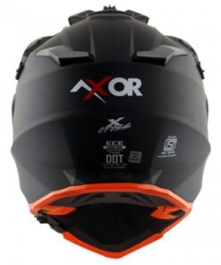 X-Cross Dual Visor SC Helmet-Matt Black Orange