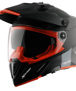 X-Cross Dual Visor SC Helmet Dull Black Orange