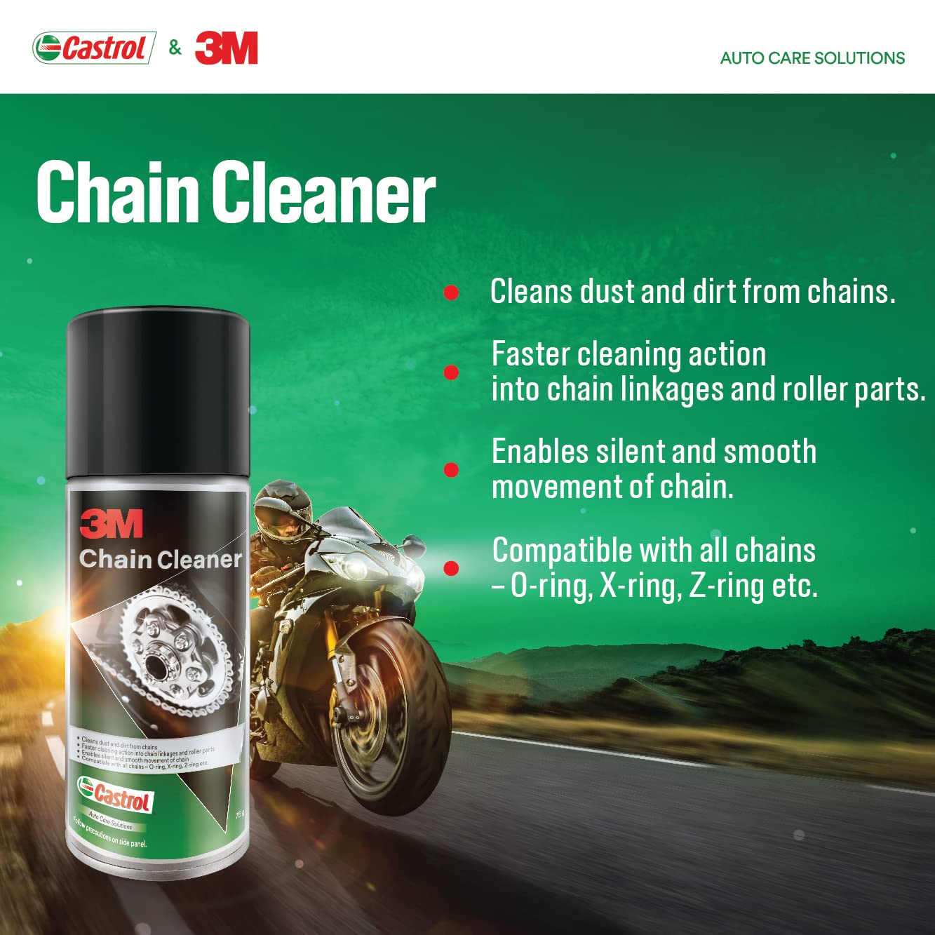 CASTROL Chain Lube & Cleaning - All Process