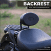 Backrest MS Oval Compatible with luggage Rack