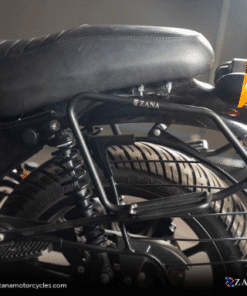 Saddle Stay Mild Steel with exhaust shield Black