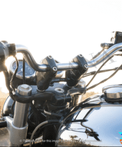 ZANA Pull Back Angular Handlebar Riser Matte Black Texture, for GT/Interceptor 650 ZI-8119