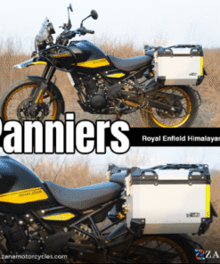 PANNIERS ( 36 LTR ) ALUMINIUM SILVER WITH FRAME