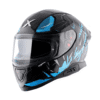 AXOR Apex Hunter Helmet Black Neon Blue