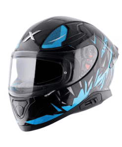 AXOR Apex Hunter Helmet Black Neon Blue