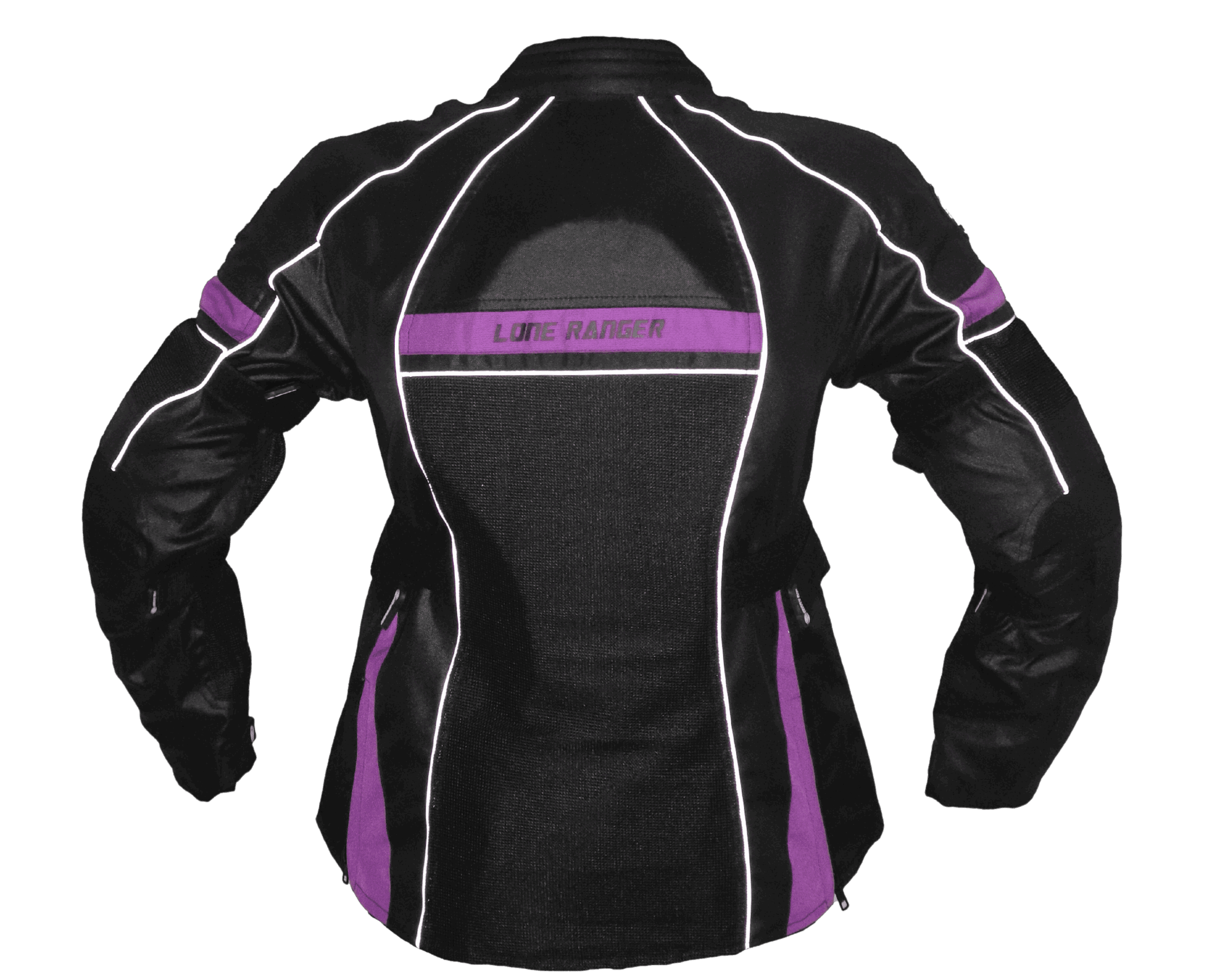 Lone Ranger Advento Women Riding Jacket Navy Blue - Image 3