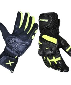 AXOR - Gator Riding Gloves Black Neon Green