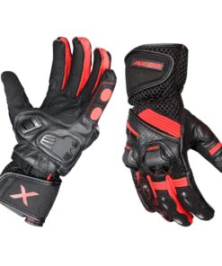 AXOR - Gator Riding Gloves Black Red