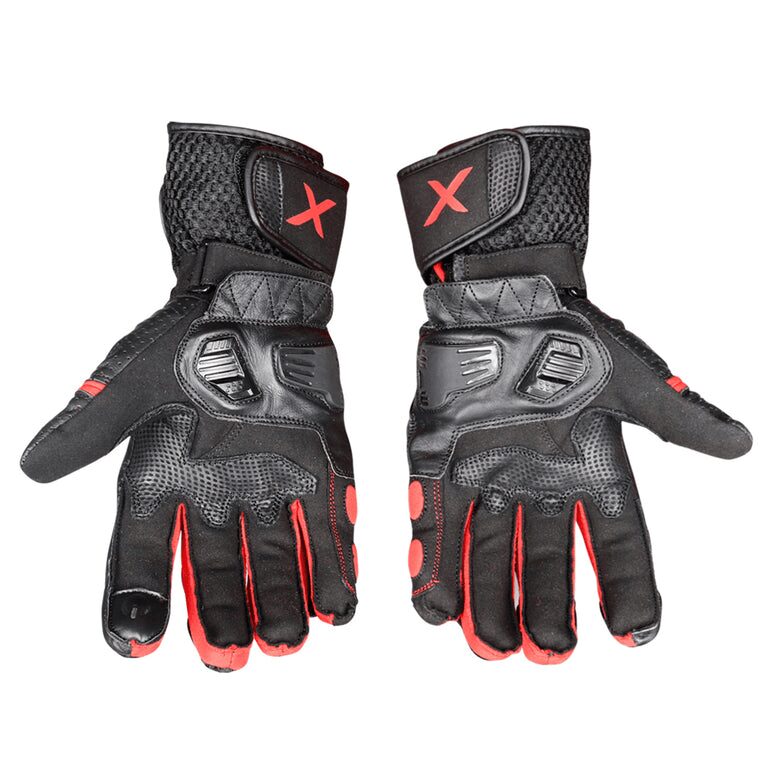 AXOR - Gator Riding Gloves Black Red - Image 2