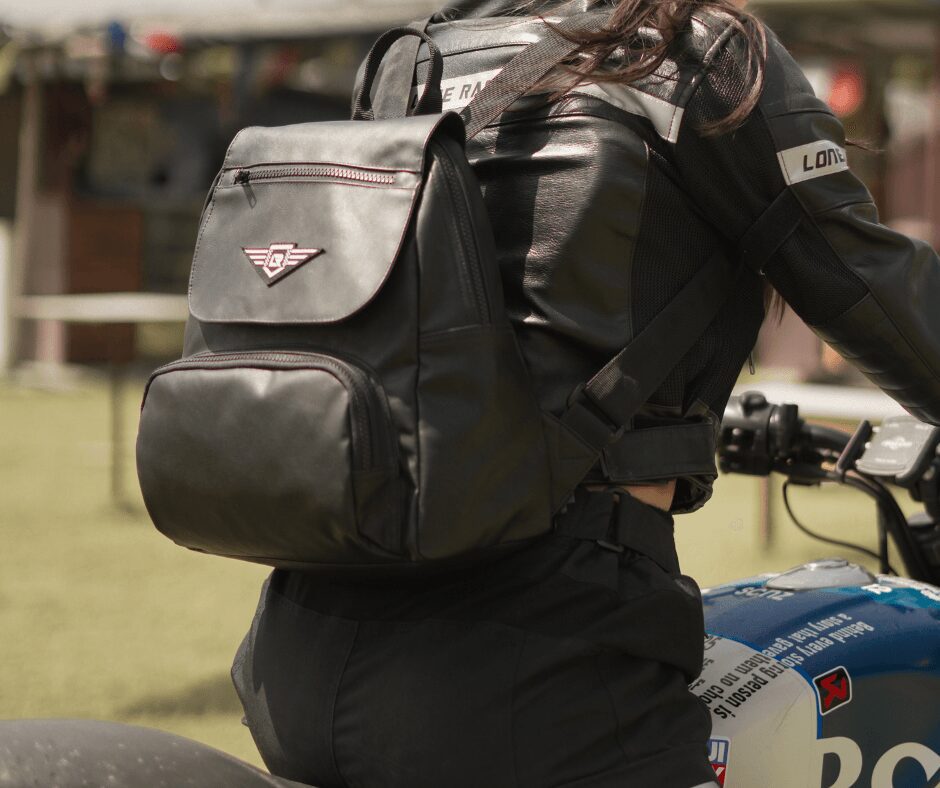 Lone Ranger Noir Leather Women Backpack - Image 2