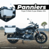 Panniers ( 36 LTR ) Aluminium L-Flat Silver With Frame For Super Meteor 650