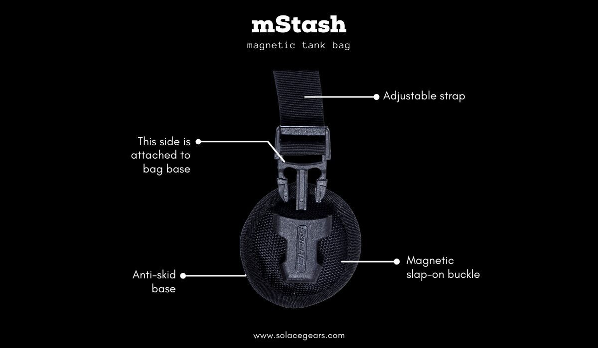 Solace MSTASH Magnetic Tank Bag - Image 3