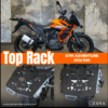 Zana NEW TOP RACK WITH MS PLATE TEXTURE MATT BLACK V -2 COMPATIBLE WITH GRAB RAIL KTM ADV 250/390 / 390 X  ZI-8343