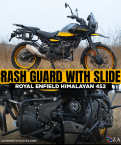 Zana Crash Guard for Himalayan 450 (with Slider , Black Texture, Mild Steel) - Type-2 ZI- 8434