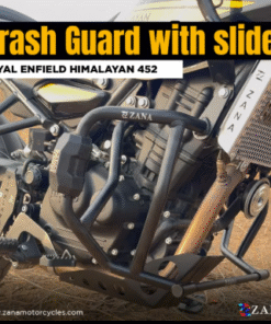 Zana Crash Guard for Himalayan 450 (with Slider Puck, Black Texture, Mild Steel) - Type-3 ZI-8455