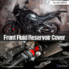 Zana Front Fluid reservoir Cover For Honda NX500 (ALUMINIUM) BLACK ZI-8479