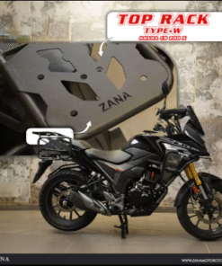 Zana Top Rack with Plate For Honda CB200X ( Type-W Black ) ZI-8505