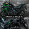 Zana Saddle Stay V-2 with Exhaust Sheild with Jerry can Mount for Kawasaki Versys 650 ZI-8497V2