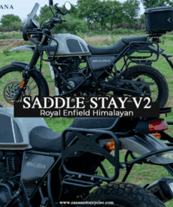 Zana Saddle Stay V-2 with Exhaust Sheild with Jerry can Mount For Himalayan 411 /Scram 411 ZI-8133 V2