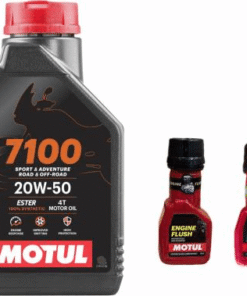 Motul 7100 4T 20W-50(1.5 litre) + Engine Flush(50ml)+Petrol System Clean(50ml)combo Full-synthetic Engine Oil (1.5 L)