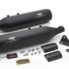 Red Rooster Astral Exhaust for RE Super Meteor 650 – Black Matte