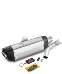Red Rooster Exhaust for KTM Duke 250/390 & RC 390- Matte Finish (with bend pipe)