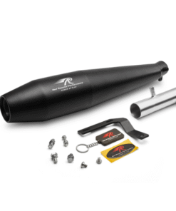 Red Rooster Pegasus RS Black Matte Exhaust for Honda CB350 RS