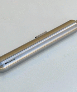 Powerage Slip-Ons Exhaust for Reborn / Meteor 350 – Brushed Steel Finish