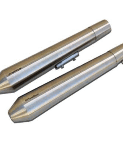 Powerage Slip-Ons Exhaust for RE 650 Twins Brushed Steel Finish