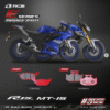 RCB E Series Disc Pad Yamaha R15V3 MT15 FZ-FI V2 FZV3 FZX FZ250 01DP066Z 01DP067Z ( FRONT 01DP066Z )