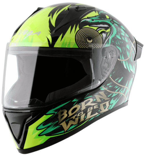 Vega Bolt Wild Black Green Helmet