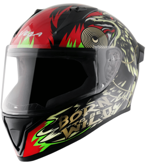 Vega Bolt Wild Black Yellow Helmet