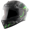 Vega Bolt Octopus Black Neon Green Helmet