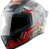 Vega Bolt Superhero Black Red Helmet
