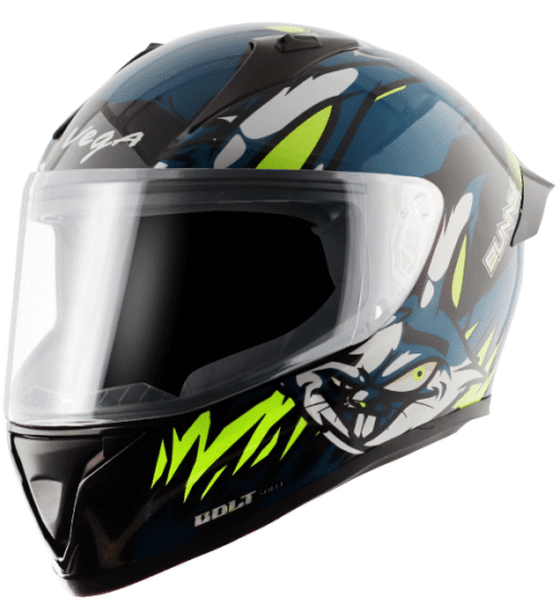 Vega Bolt Bunny Black Blue Helmet