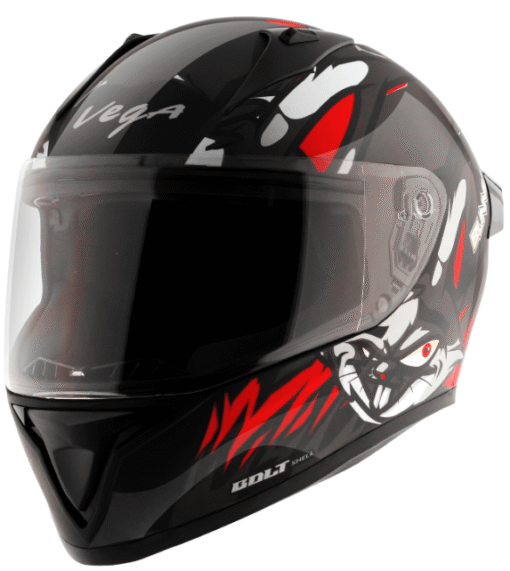 Vega Bolt Bunny Black Red Helmet