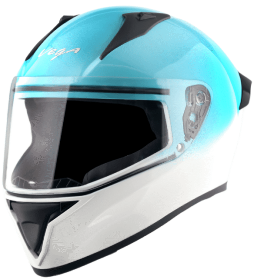 Vega Bolt Dual White Blue Helmet