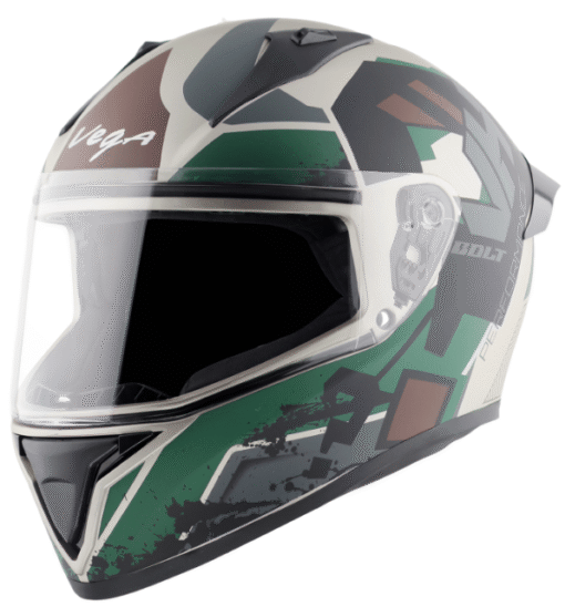 Vega Bolt Army Dull Mud Battle Green Helmet