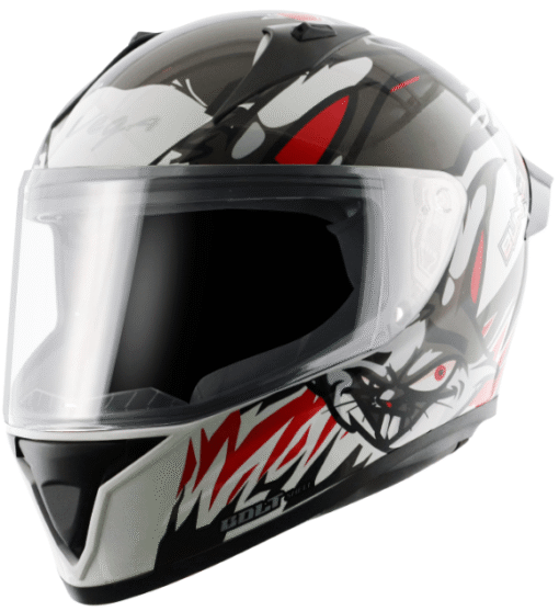 Vega Bolt Bunny White Red Helmet
