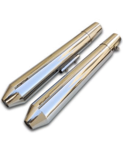 Powerage Slipon Exhaust for Royal Enfield Interceptor 650 / GT 650 – Polish Finish Long