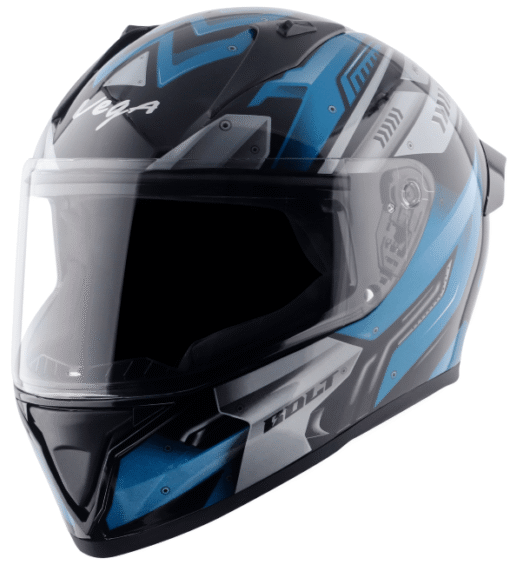 Vega Bolt Martial Black Blue Helmet