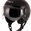 Vega Atom Open Face Black Helmet (ISI Certified)