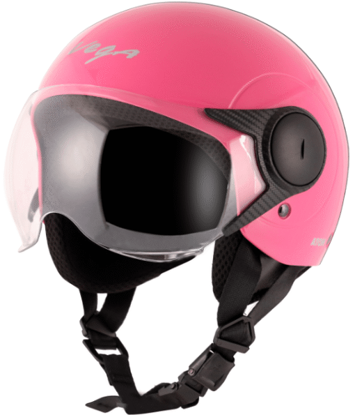 Vega Atom Open Face Pink Helmet (ISI Certified)
