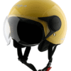 Vega Atom Open Face Yellow Helmet (ISI Certified)