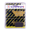 CRANK1 Ceramic Brake Pad for PULSAR 150 TWIN DISC, SINGLE CHANNEL ABS (2021-2025)